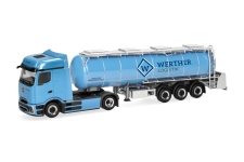 Herpa 321778 - H0 - Mercedes-Benz eActros 600 Tank-Sattelzug Spedition Werther